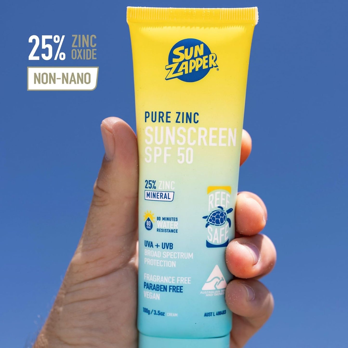 Pure Zinc Sunscreen Cream 100g SPF 50